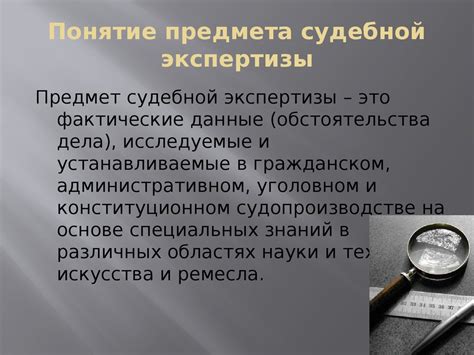 Автоматизация процесса судебной экспертизы