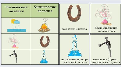 Визуальная оценка и химические превращения