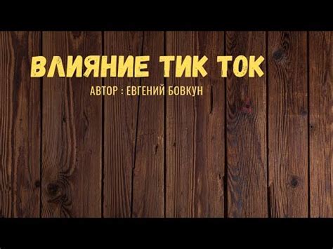 Влияние Тик Тока на культуру и общество в Китае