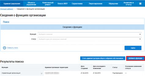 Данные, доступные пользователям ГИС ЖКХ