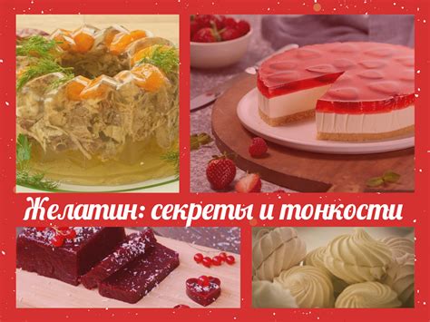 Желатин в кулинарии: полезные советы для выбора и использования