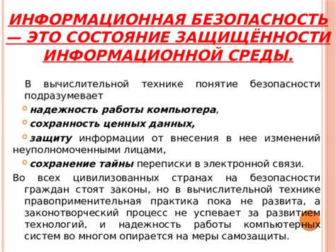 Защита информации и сохранение истории переписки