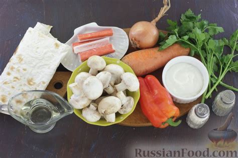 Ингредиенты для приготовления вкусных и аппетитных крабовых палочек в духовке