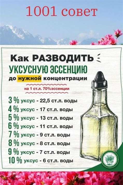 Используйте уксусную эссенцию