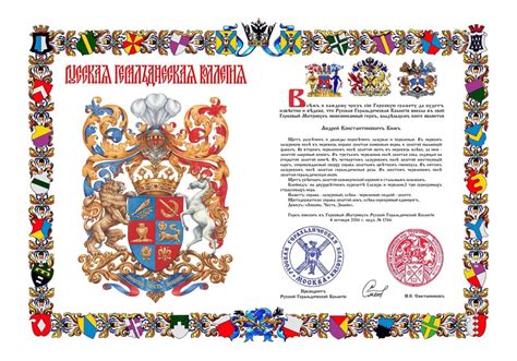 Наследство и сохранение фамильного герба в будущем
