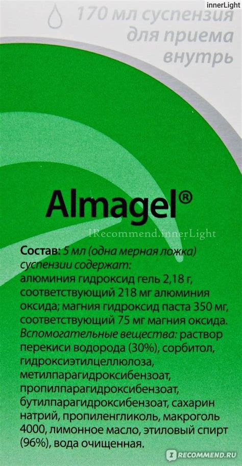 Общая информация и механизм действия Альмагеля