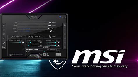 Описание MSI Afterburner: установка и запуск программы