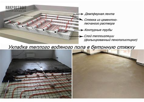 Опыт применения гравитационной заливки системы теплого пола в разнообразных помещениях