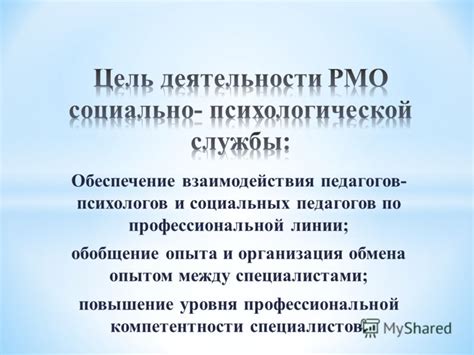 Организация обмена информацией между специалистами исследовательской области
