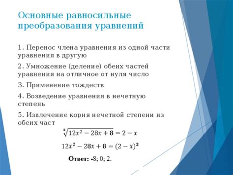 Основные концепции корня уравнения и его применение
