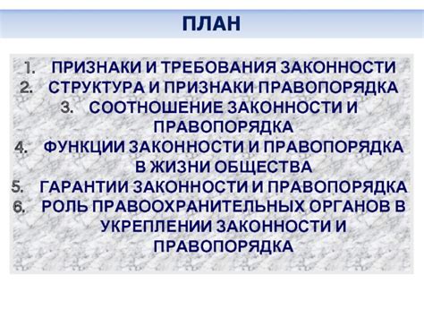 Основные признаки законности и достоверности запроса