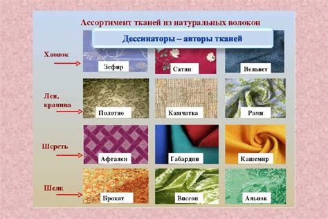 Особенности выбора ткани и палитры цветов
