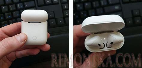 Откройте коробку и установите AirPods в режим сопряжения
