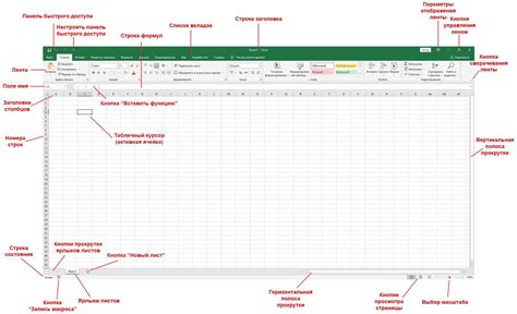 Открытие программы Excel и выбор рабочего листа