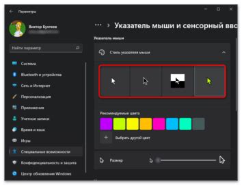 Персонализация указателя без анимации