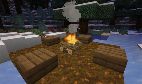 Подготовка к изготовлению осветительного прибора в игре Minecraft 1.16.5