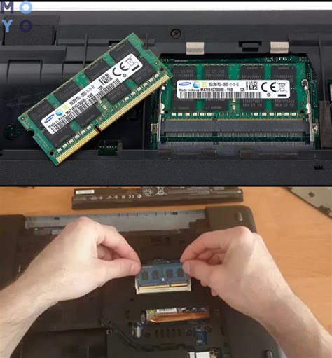 Последовательность действий для успешной установки памяти в ноутбук ASUS X555