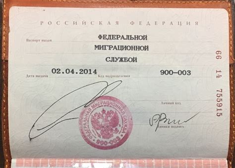 Проверка актуальности сведений в паспорте