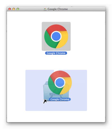 Процесс установки Google Chrome на Mac