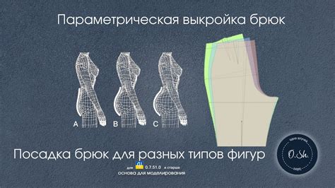 Разнообразие вытачек, образованных в поясе брюк, для различных типов фигур