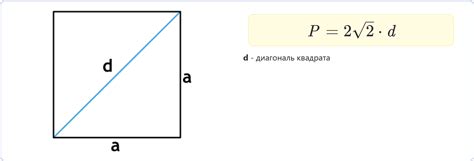 Рассчет периметра квадрата
