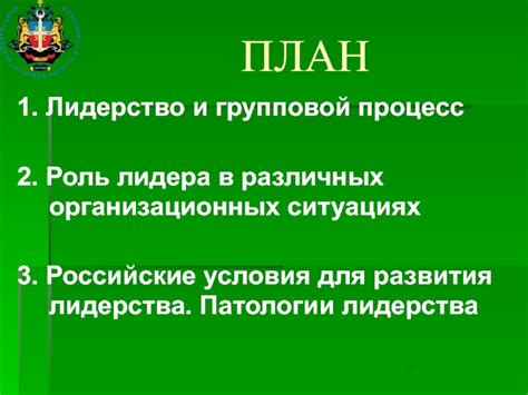 Роль лидера и процесс выбора нового лидера