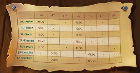 Составьте подробное расписание события