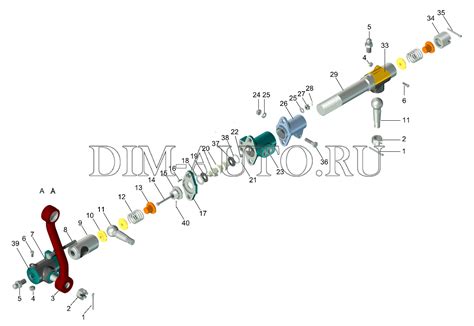 Структура и составные элементы компонентов системы ГУР ГАЗ 3309