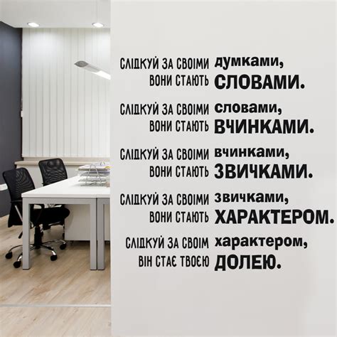 Текстовые надписи и цитаты: декорируйте свою кухню вдохновением на стене