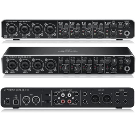  Запись и воспроизведение аудиоматериала на интерфейсе Behringer UMC404HD