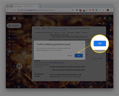  Получите доступ к настройкам вашей учетной записи Gmail 