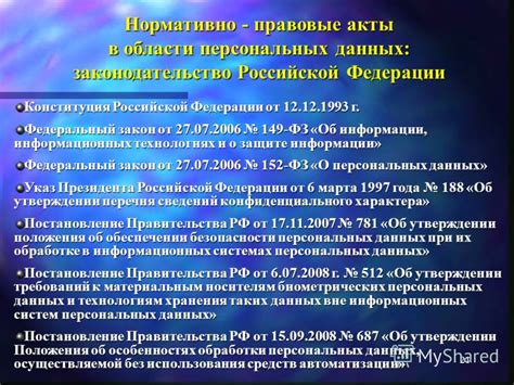  Соблюдение действующего законодательства при удалении хранимых данных 
