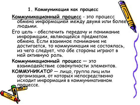  Установление эффективного коммуникационного процесса 